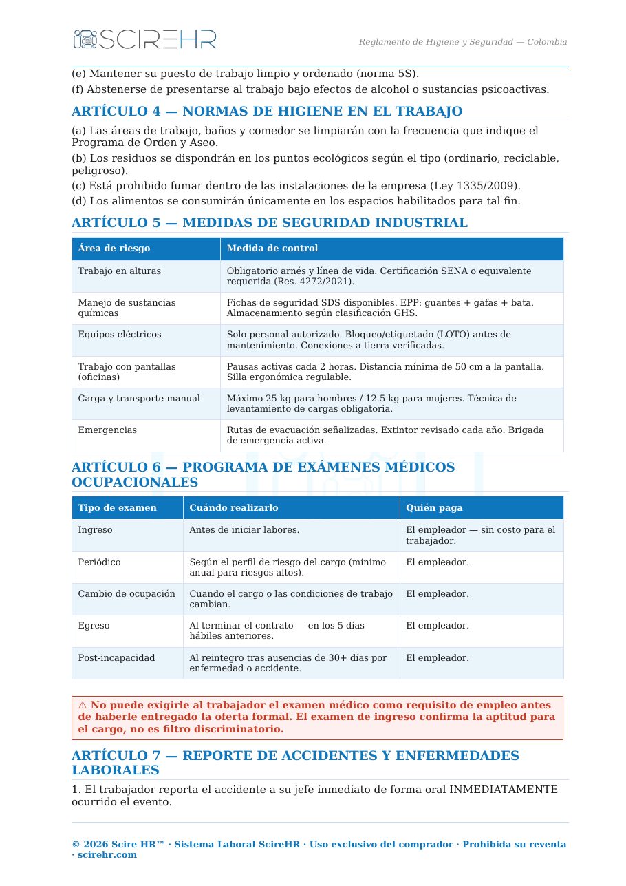 Página de muestra de un documento del Kit 3